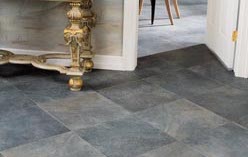 luxury vinyl tile flooring in a kitchen