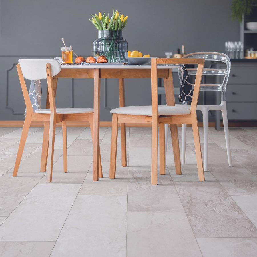 tile flooring in a bright Chandler dining room